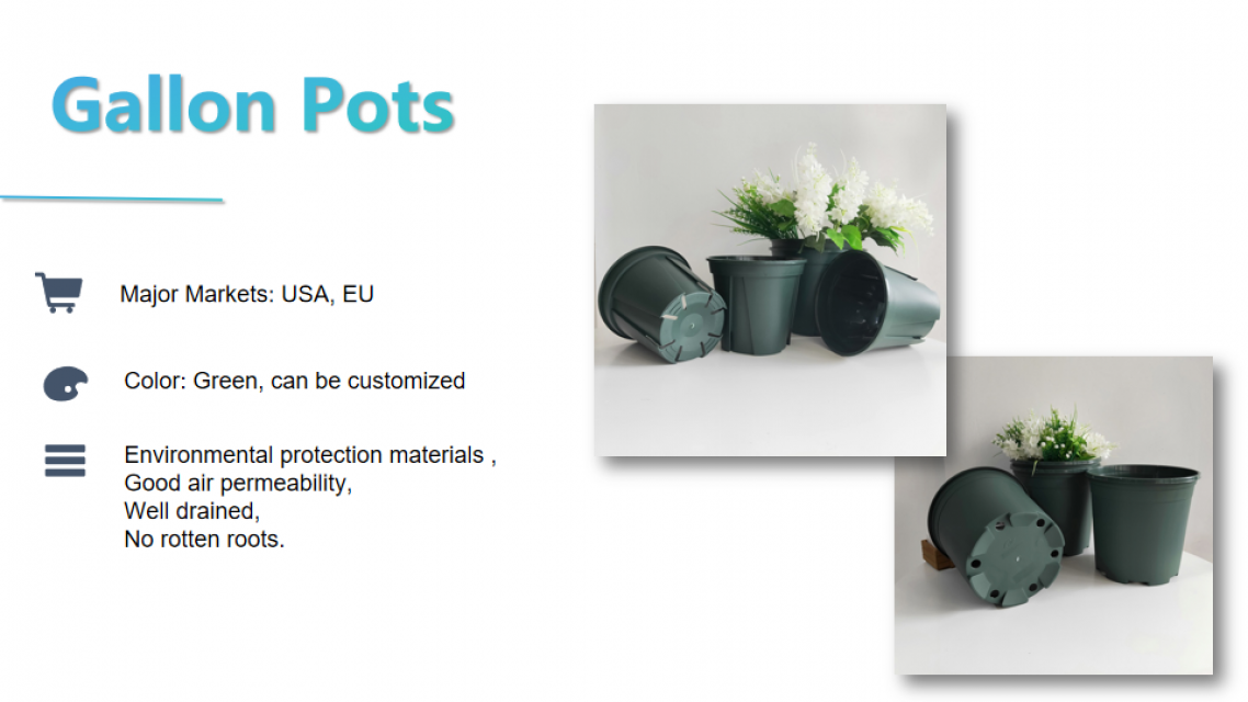 Plastic flowerpot planter pot from China